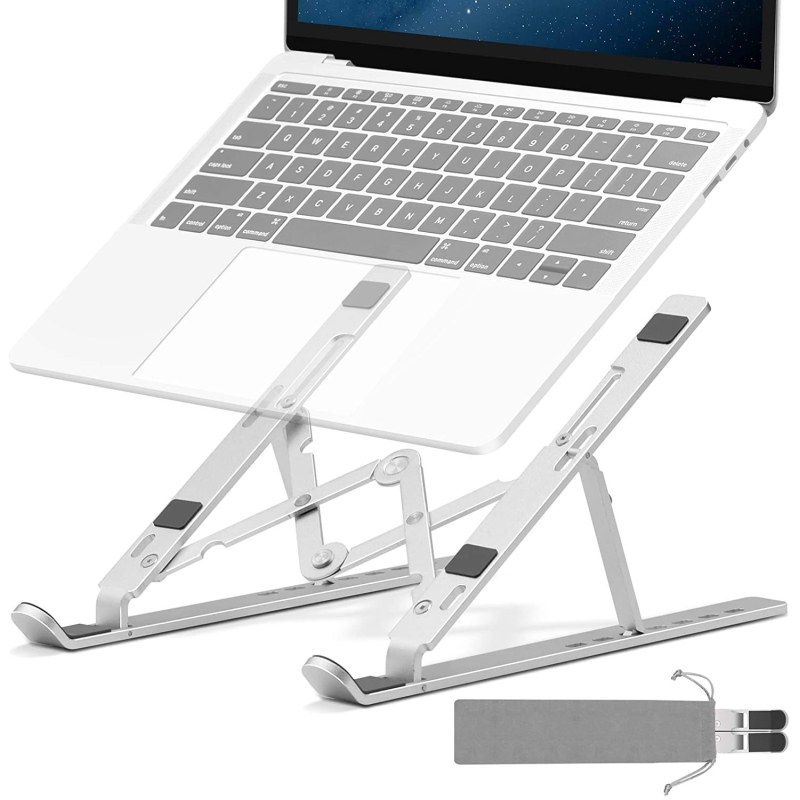 Aluminum Alloy Adjustable Foldable Laptop Stand | Portable Notebook Holder for Desk