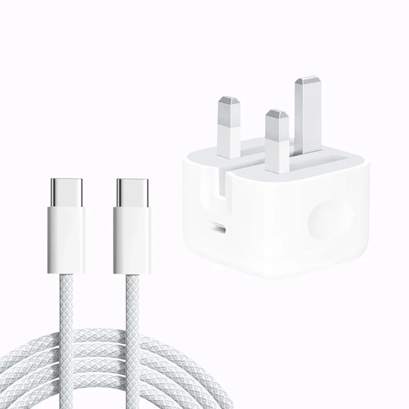 35W Dual USB-C PD Fast Charger – British Standard Wall Charger Adapter for Mobile Phones