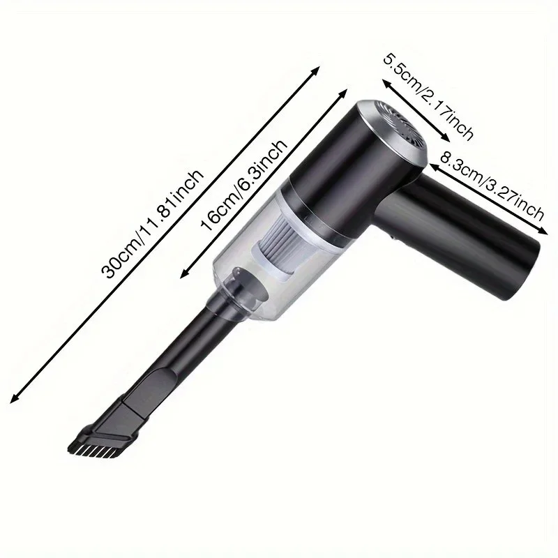 High Power Wireless Car Vacuum Cleaner | Portable Handheld Vacuum with Strong Suction