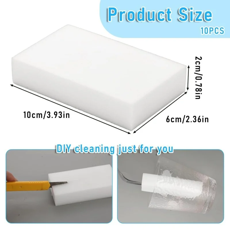 40Pcs Melamine Cleaning Sponges – Extra Thick & Long Lasting Magic Sponge Erasers