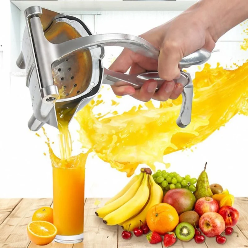 Aluminum Manual Citrus Juicer – Handheld Orange & Lemon Juice Press Squeezer Fruit Extractor