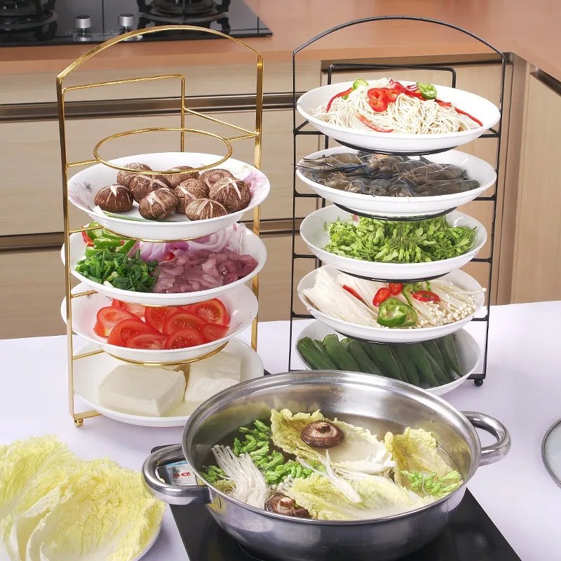 5-Layer Punch-Free Kitchen Dish Rack | Portable Space-Saving Dish Drying & Storage Organizer
