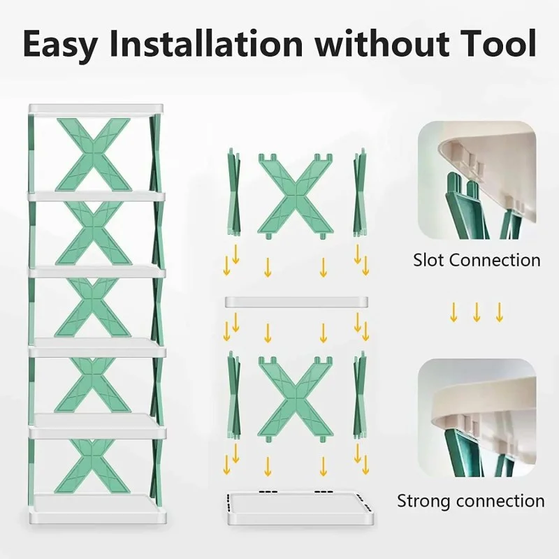Multifunctional 5-Layer Shoe Organizer Rack – Space-Saving Shoe Storage Stand for Home