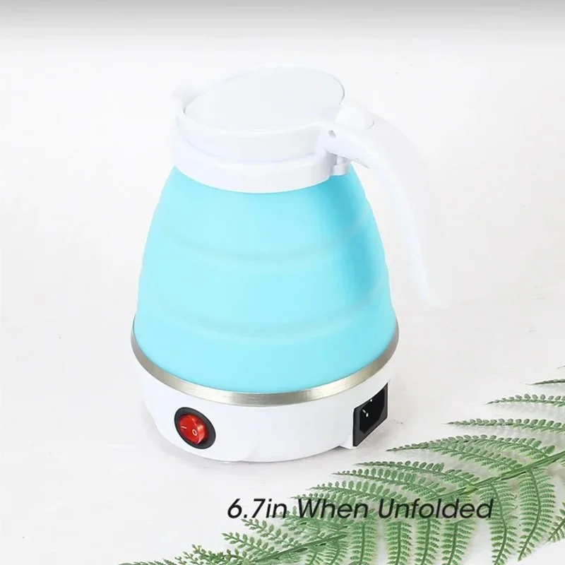 600ML Foldable Electric Travel Kettle – Portable Fast-Heating Water Boiler for Home, Hotel & Camping