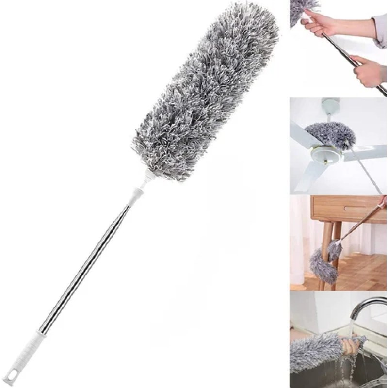 Extendable Microfiber Duster Cleaning Brush | Telescopic Dust Cleaner for Home, Ceiling & Furniture