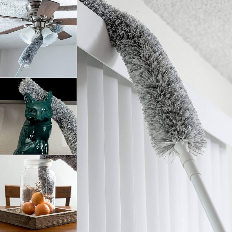 Extendable Microfiber Duster Cleaning Brush | Telescopic Dust Cleaner for Home, Ceiling & Furniture