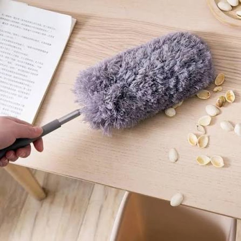 Extendable Microfiber Duster Cleaning Brush | Telescopic Dust Cleaner for Home, Ceiling & Furniture