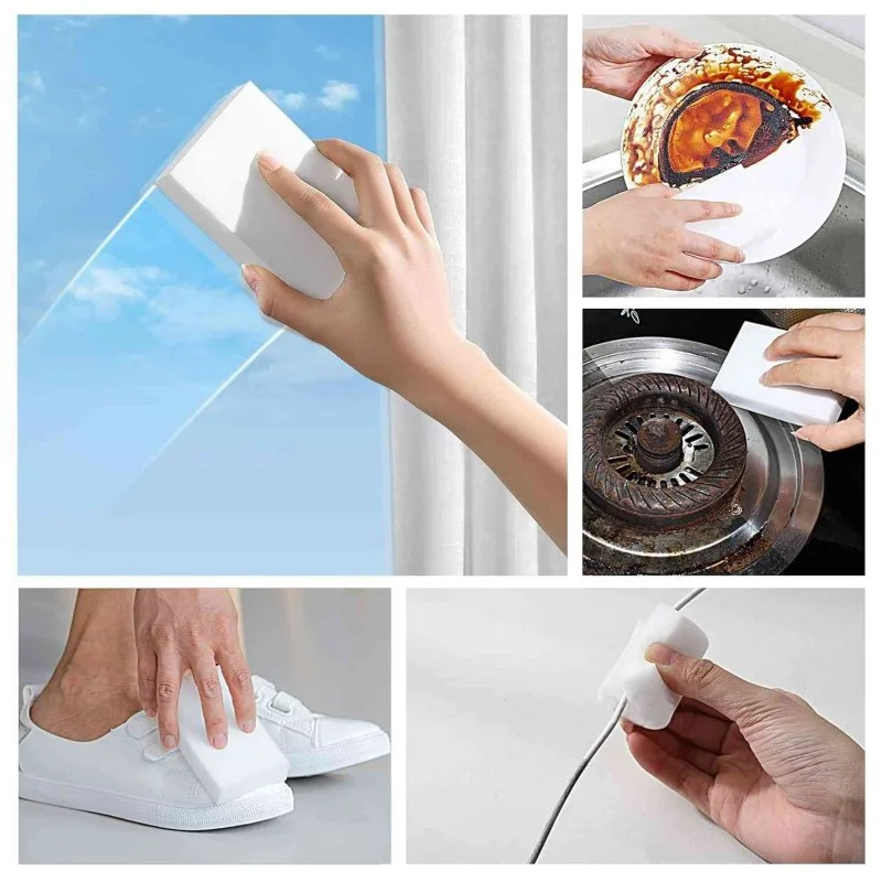 10Pcs Melamine Cleaning Sponges – Extra Thick & Long Lasting Magic Sponge Erasers