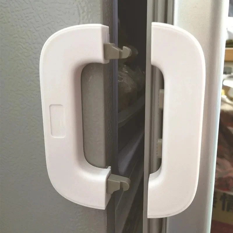 2Pcs Child Safety Refrigerator Lock – Baby Proof Fridge Door Safety Latch & Secure Buckle
