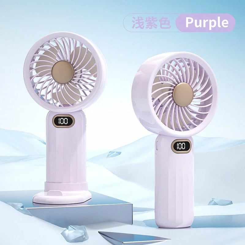 NEW MEET SUN 100-Speed Portable Fan with Digital Display & Dual Battery