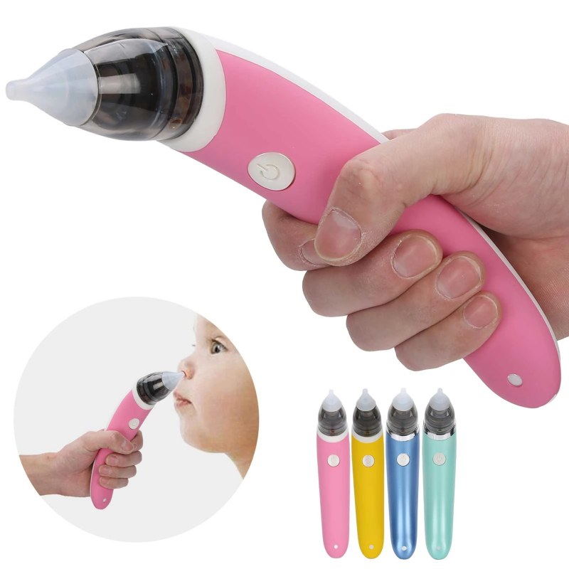 Electric Baby Nasal Aspirator | USB Rechargeable Nose Cleaner with 5 Suction Levels for Newborns & Kids