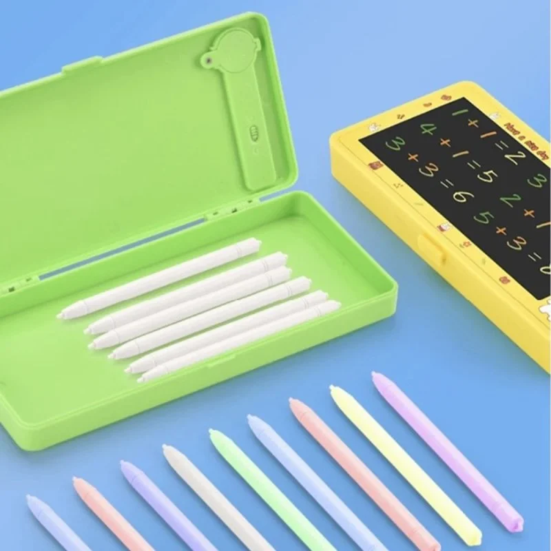 2-in-1 LCD Screen Pencil Case – Cute Large Capacity Pen Box & Reusable Writing Pad