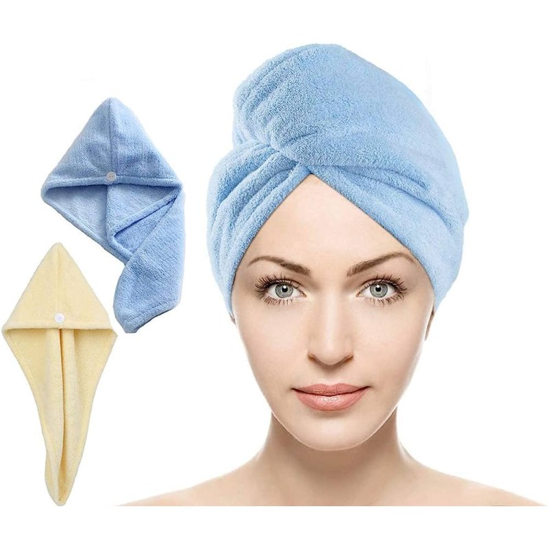 Microfiber Fast Dry Hair Cap | Quick Dry Bath Wrap Towel Hat for Women