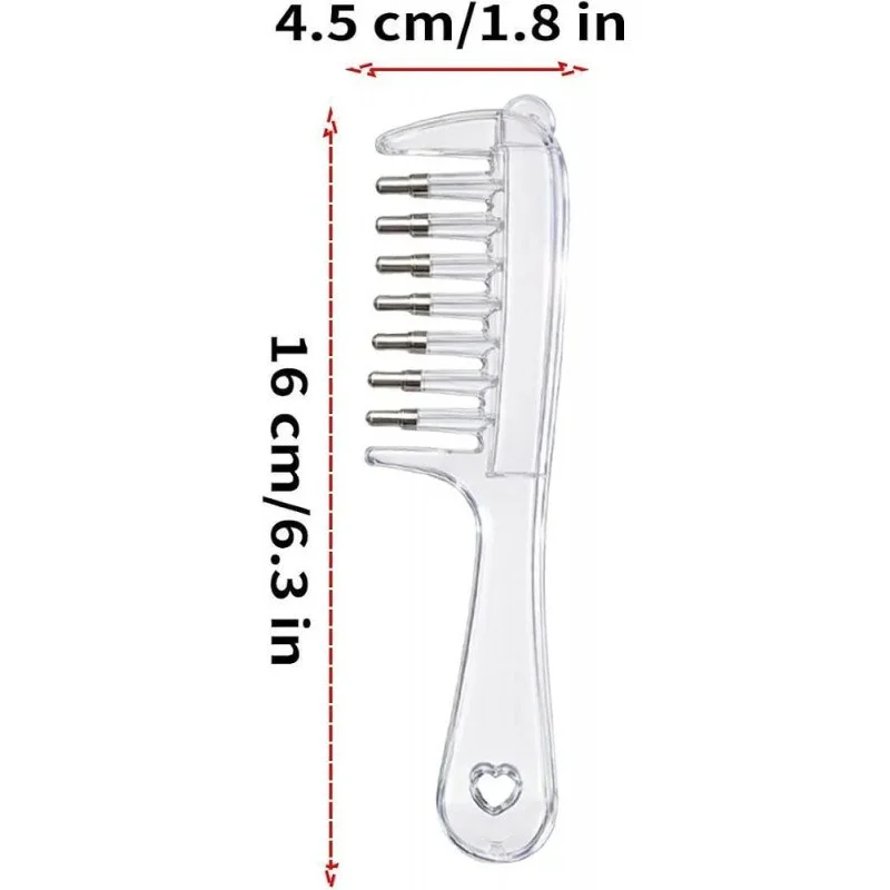 Portable Transparent Hair Root Comb Applicator | Scalp Massage Hair Oil & Serum Brush