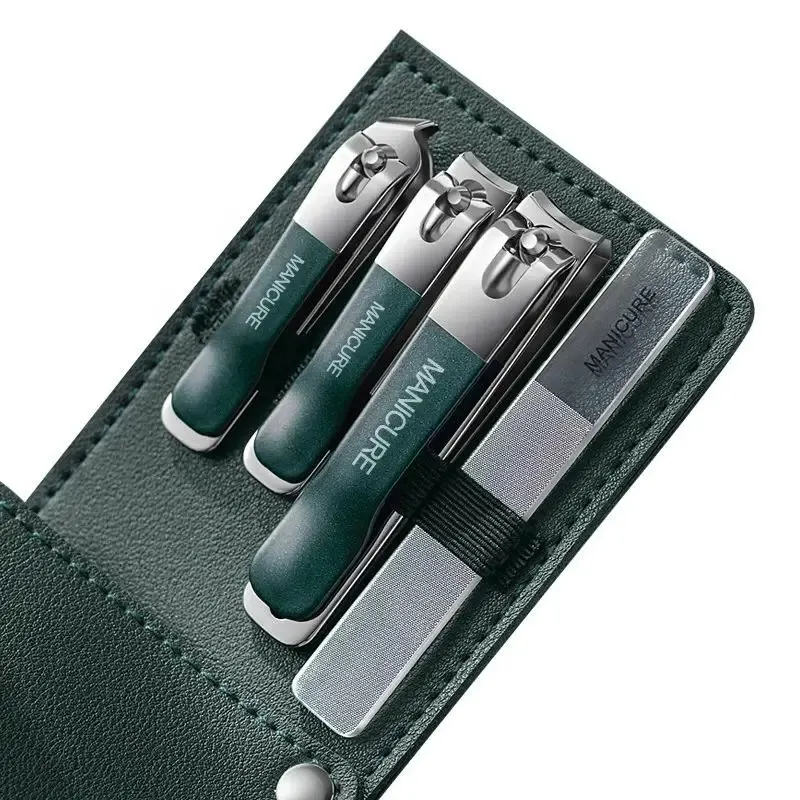 4Pcs Portable Manicure Nail Clipper Set | Compact Nail Care & Grooming Kit